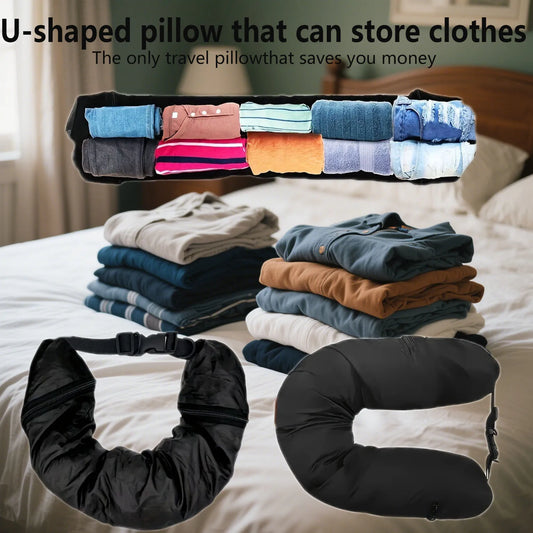 CosyCruise Essentials - Tagline: Travel Light. Rest Right.
Travel Neck Pillow, Versatile Luggage Carry On Travel Accessories
