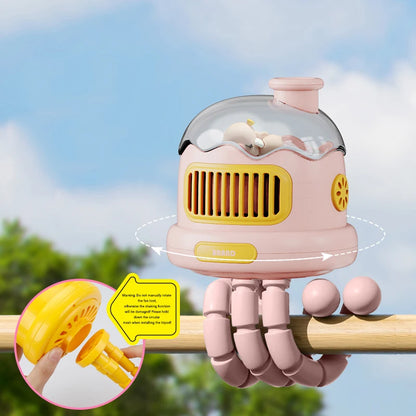 Stroller Fan Baby Safe – Portable Bladeless Cooling for On-the-Go Comfort