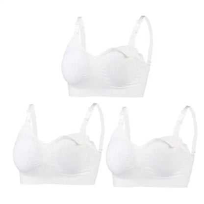3pcs Seamless Maternity Nursing Bras – Comfort, Support & Easy Feeding