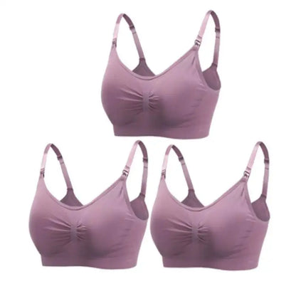 3pcs Seamless Maternity Nursing Bras – Comfort, Support & Easy Feeding