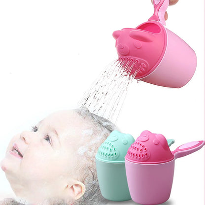 Cute Cartoon Baby Bath Cup – Gentle Hair Washing Made Fun