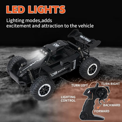 1:16 High-Speed Off-Road RC Car 2WD with LED Lights