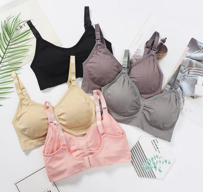 3pcs Seamless Maternity Nursing Bras – Comfort, Support & Easy Feeding