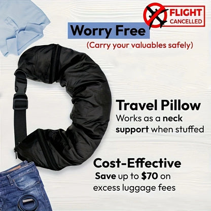 CosyCruise Essentials - Tagline: Travel Light. Rest Right.
Travel Neck Pillow, Versatile Luggage Carry On Travel Accessories
