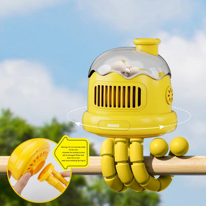 Stroller Fan Baby Safe – Portable Bladeless Cooling for On-the-Go Comfort